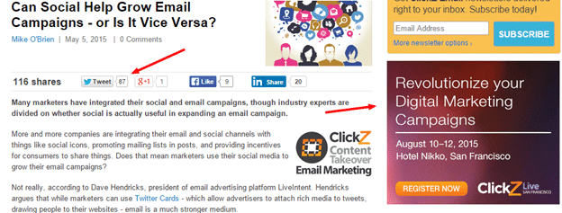 Clickz screenshot