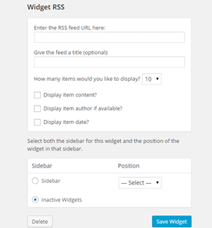 RSS popup example